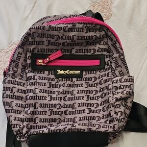 Juicy Couture Black and Pink Women's Backpack